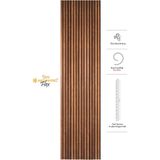 Akupanel 60x245 cm Ceviz Renk Akustik Ahşap Duvar Paneli Flex