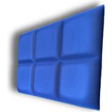 Akustik 3D Dolgulu Parlak Yüzeyli Mavi Panel 50X33CM Kalınlık 30MM