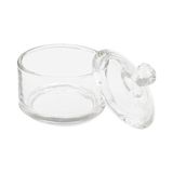 AKUT-12268 Mini Kapaklı Cam Şekerlik 90ML (4940) - 001 - Beyaz - 1 lt