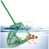 Akvaryum Balık Kepçesi – Yeşil Dayanıklı Naylon File & Plastik Saplı El Kepçesi – Akvaryum Balıkları Ve Karidesler İçin Hafif & Kompakt Balık Ağı