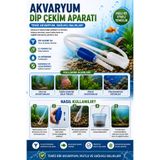 Akvaryum Dip Çekim Sifonu Kum Temizleme ve Su Değişim Sifonu