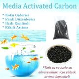 Akvaryum İçin Granül Aktif Karbon Filtresi Coconut Bazlı 350 Gr