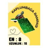 Akvaryum Kaplumbağa Rampası ( Koyu Yeşil × S BOY - 8*15 ) Kaplumbaga Kayası Kaplumbaga Güneşlenme Alanı