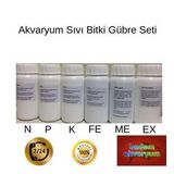 Akvaryum Sıvı Bitki Gübresi Seti 6'lı N-P-K-ME-Fe-Ex