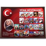 Akyazı 35x50 Türk Büyükleri (Mdf Çerçeve)