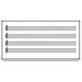 Akyazı Laminat Müzik Çizgili 120x200 cm Yazı Tahtası