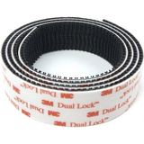 Akyelone 3m SJ3550 25MM x 4mt Siyah Dual Lock Cırt Bant - Standart