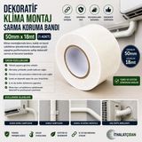 Akyelone Dekoratif Klima Montaj Bandı 50MMX18MT (1ADET) - Standart