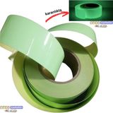Akyelone Fosforlu (Fotolümen) Şerit Bant 50MM x 1m Kendinden Yapışkanlı Lümen Folyo Acil Çıkış Yönlendirme ve Güvenlik Bandı - Standart