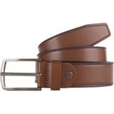 AKYOL %100 Hakiki Deri Erkek Kemer 3.5 cm - 110 cm - Taba - Açık Kahverengi
