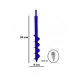 Akyol Garden Akyol Matkap Toprak Burgu Ucu Fide Fidan Çiçek Dikme 30cm * 5cm