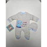 Akyüz Bebe Mavi Dinazorlu Tulum - 0 - 1 Ay - 0- Koyu Mavi