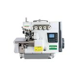 Akyüz Makine Sewpower Sp-P5-5 Baltalı İplik Kesme + Pedalsız Çalışma Sanayi Overlok Makinesi Bej