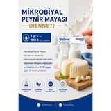 Akyüz Plastik 🧀 Mikrobiyal Peynir Mayası 1 gr Rennet 100 Lt Süt Mayalama Evde Peynir Yapımı M-5015