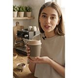 Akyüz Plastik ☕ Termos Kahve Bardağı 6 Adet- 8 Oz. El Yakmayan Özel Katmanlı Termal BARDAK-250 ml
