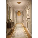 Akyzlighting Opak Cam Glop Başlıklı Modern Tekli Avize Bal Cam 20 X 60