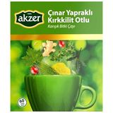 Akzer Çınar Yapraklı Kırkkilit Otlu 60'lı Poşet Çay
