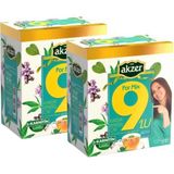 Akzer For Mix 9'lu Çay 2 x 60'lı Süzen Poşet - Bitki Çayı