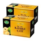 Akzer Kayısılı Bitki Çayı (2 Paket) (20'li Süzen Poşet*2 - 30*2 g)