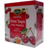Akzer Kiraz Saplı Mısır Püsküllü Bitkisel Çay 60 Süzen Poşet Doğal ve Katkısız Ferahlatıcı Lezzet