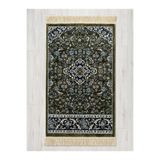 Al Haramain 001_yeşil 8mm Medine-i Münevvere Model Dokuma Seccade 001_yeşil_8mm