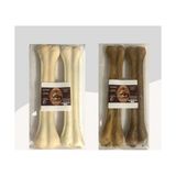 Al-Kar Ticaret 27 cm Beyaz ve Naturel Press Çiğneme Kemiği 2 Paket (4 Adet) - Option-1