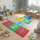 Al-Kar Ticaret 9 Parça Sayılar Puzzle Yer Matı Eğitici ve Güvenli EVA Materyal ile Çocuklar İçin Oyun Alanı