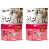 Al-Kar Ticaret Chuck Pouches, Yetişkin, Dana Etli 100 gr x 24 Adet (2 Paketi) - -- - Option-1