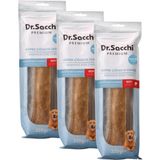Al-Kar Ticaret Dr.sacchi Premium Sığır Etli Doğal Sığır Derisi Press Kemik Tahılsız Köpek Ödülü 12"310-330 gr 1'li (3 Paketi) - 0,10 kg