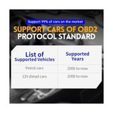 Al-Kar Ticaret Fnırsı FD10 Araba Obd2 Tarayıcı, Kod Okuyucu, Hata Temizleyici Ios Bluetooth V5.1 - 000-Siyah