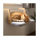 Al-Kar Ticaret Gobypet Peluş Kalorifer Petek Radyatör Yatağı – Geniş Tasarım, Kedi ve Köpek Uyumlu (Gri) - 001-Renkli - 100 x 100 cm