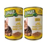 Al-Kar Ticaret Jungle Tavuklu-Sebzeli Kedi Konservesi, 415 G (2 Paketi)