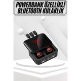 Al-Kar Ticaret Kablosuz Bluetooth Kulaklık Powerbank Özellikli Göstergeli Hd Mikrofon