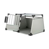 Al-Kar Ticaret Köpek Taşıma Alüminyum Kafesi, 93X65X81CM - 0 - 3 Yaş - 0 - Siyah