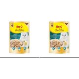 Al-Kar Ticaret Me-O Delite Ton Balıklı Tavuklu Soslu, 70 gr 2li Paket - 0,75 kg