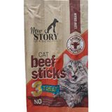 Al-Kar Ticaret New Sığır Etli Stick Yumuşak Kedi Ödül Maması 3'lü Paket 5 Gram x 3 Adet