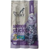 Al-Kar Ticaret New Somon Balık Etli Stick Yumuşak Kedi Ödül Maması 3'lü Paket 5 Gram x 3 Adet - 0,35 lt