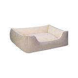 Al-Kar Ticaret Pet Echo Varro Ekru-Ekru Köpek Yatağı L 85X105CM - 001-Renkli - 100 x 100 cm