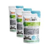 Al-Kar Ticaret Petlook Kedi Kumu Koku Giderici Aktif Karbon Katkılı Kokusuz 300 gr (Kokusuz) (3 Paketi) - Option-1 - (ClearEyelets)Black-RadiantOrchid