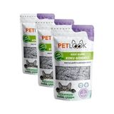 Al-Kar Ticaret Petlook Kedi Kumu Koku Giderici Aktif Karbon Katkılı Kokusuz 300 gr (Lavanta) (3 Paketi) - Option-1 - (ClearEyelets)Black-RadiantOrchid