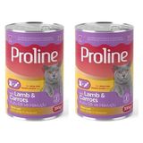 Al-Kar Ticaret Proline Kuzu Etli ve Havuçlu Pate Yetişkin Kedi Konservesi 395 gr 2li Paket - 0,01 gr