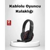 Al-Kar Ticaret Rahat ve Dayanıklı Mikrofonlu Oyun Kulaklığı – Stereo Ses, Ayarlanabilir Kafa Bandı
