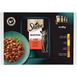 Al-Kar Ticaret Sheba Yetişkin Etli Çeşitler 4'lü Paket Yaş Mama 340 G