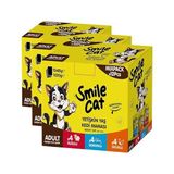 Al-Kar Ticaret Smile Cat Pouch Mix 12 Adet x 85 gr Kuzu/somon/tavuklu (3 Paketi) - -- - Option-1