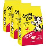 Al-Kar Ticaret Smile Cat Yetişkin Kedi Kuzulu 1 kg Kuru Mama (3 Paketi) - 0,01 gr