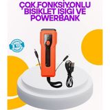 Al-Kar Ticaret Su Geçirmez Bisiklet Işığı 5000 Mah Powerbankli Ön Far