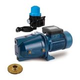 Al-Mak Dayuan 1 HP-220V-Hidromatlı Jet Santrifüj Su Pompası-Bakır Sargı-Bronz Fan
