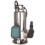 Al-Mak Momentum Krom Paslanmaz 1 HP-220V-Dalğıç Drenaj Kirli Su Pompası-Flatör+10MT Kablo