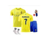 Al Nassr Cristiano Ronaldo Çocuk Forması 4'Lü Set (Sarı)
