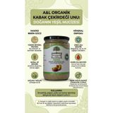 A&L ORGANİK ELHAMRA Organik Sertifikalı Çiğ Kabak Çekirdeği Unu Glütensiz Vegan 90g Kapadokya Nevşehir Cam Kavanoz